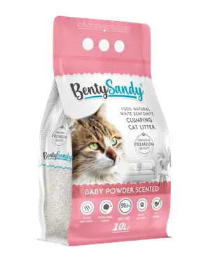 Arena para Gatos Bentysandy Ultra absorbente y Ultra aglomerante 100% Bentonita 10L/ 8.7Kg